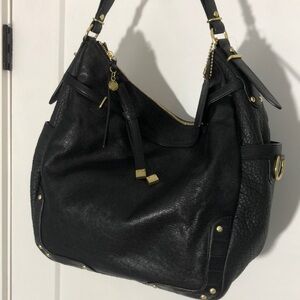 Black Leather Coach Bag, New Without Tags.  Never carried.  Beautiful!